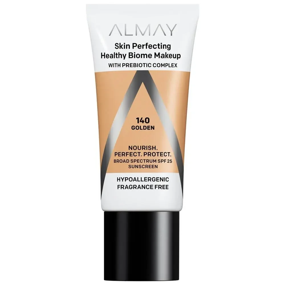 Almay Skin Perfecting Healthy Biome Foundation Makeup with Prebiotic Complex SPF